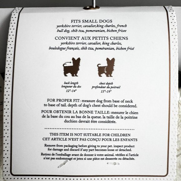 Cupcakes and CAshmere Ivory Pink Bow Sweater + Matching Dog Sweater Set M - Picture 5 of 5